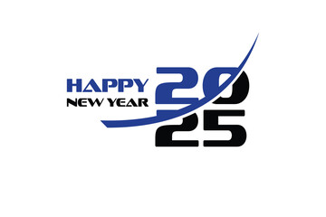 Design 2025 Happy New Year Background Design EPS 10
