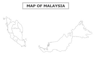 Geography politics map of countries. Map of country with capital, province or state capital, major cities and town.