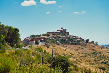 Ujue. Navarre. Small medieval town full of charm, located 53 km from Pamplona on the top of a...