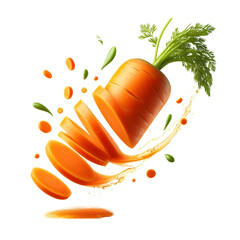Falling Carrot slice