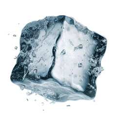 Falling ice cube
