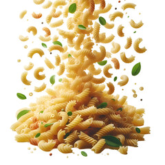 Falling raw Fusilli