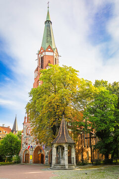 St. George church and beautiful streets of Sopot - Poland