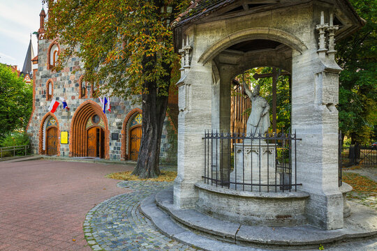 St. George church and beautiful streets of Sopot - Poland