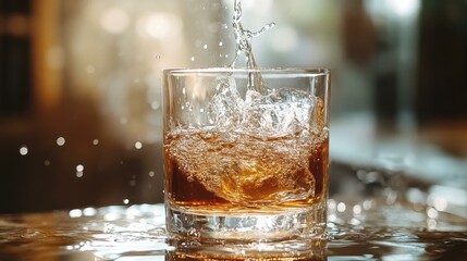 Whiskey on the Rocks: A Refreshing Splash