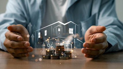 Real estate investment concept. Buy, own, and sell properties for profit. Cash flow, appreciation,...