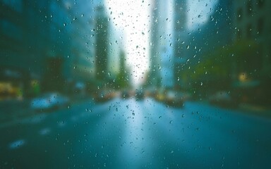 Rain blur background
