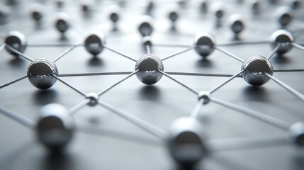 Abstract Network: Interconnected Spheres and Lines