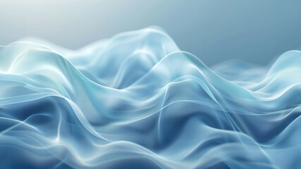 Obraz premium The image is of a blue wave with a lot of detail and texture. The water appears to be very calm and peaceful, with no signs of turbulence or roughness