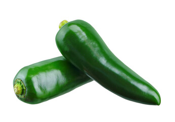 jalapeno peppers isolated on white background.