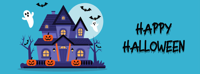 Happy Halloween Social media post background design