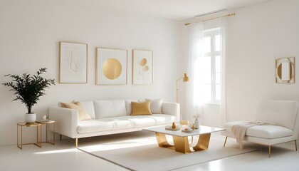 Photo interior modern design room 3d illustration