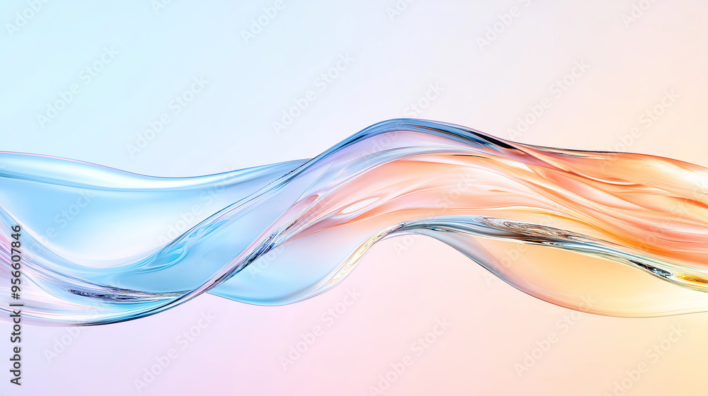 Poster futuristic abstract render