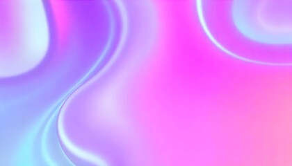 Colorful abstract background made of holographic metal foil. fluid shapes in shades of pink, purple, and blue, liquid metal, foil, wavy with shiny texture. background.