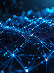 Futuristic AI Network with Dynamic Mesh Design