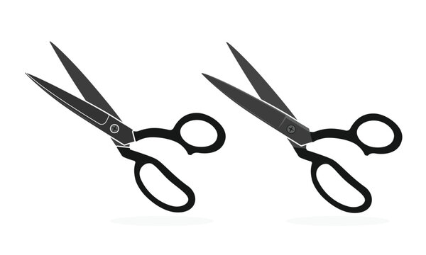 Fabric scissors vector design on a white background
