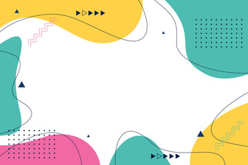 Colorful abstract flat geometric background