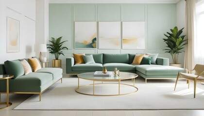 Fototapeta premium Photo interior modern design room 3d illustration