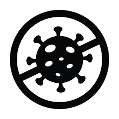 Antibacterial icon vector on white background