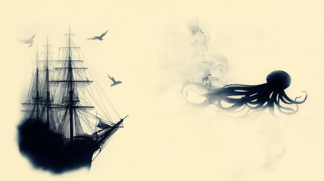 Illustration from Twenty Thousand Leagues Under the Seas