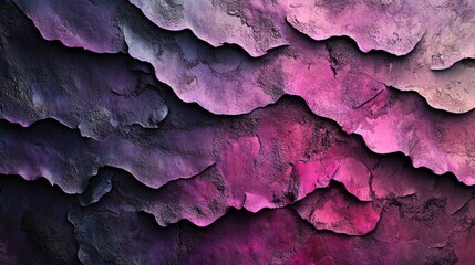 Obraz premium Abstract Textured Background with Wavy Layers in Shades of Purple and Pink