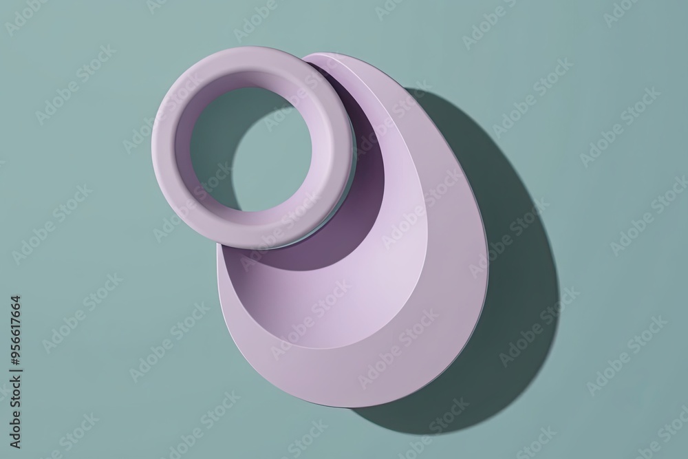 Poster 3d contour resource on a light periwinkle background for sharepoint applications