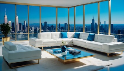 Obraz premium Photo interior modern design room 3d illustration