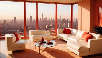 Photo interior modern design room 3d illustration