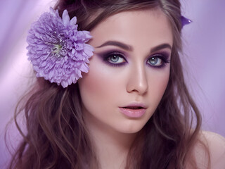 Naklejka premium Beauty girl image 