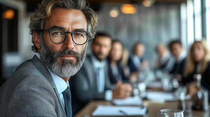 Fototapeta premium Professional Business Meetings, Modern Corporate Negotiations, Team Collaboration Backgrounds