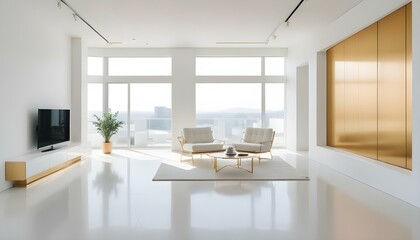 Photo interior modern design room 3d illustration