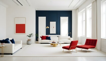 Photo interior modern design room 3d illustration