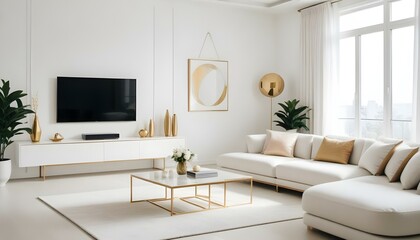 Photo interior modern design room 3d illustration
