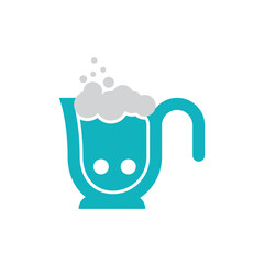 Flat Bear Mug Design Template