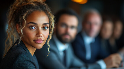 Obraz premium Professional Business Meetings, Modern Corporate Negotiations, Team Collaboration Backgrounds