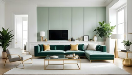 Photo interior modern design room 3d illustration