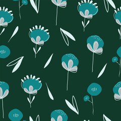 Abstract floral surface pattern seamless background