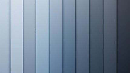 A wall of vertical paint swatches in shades of blue.