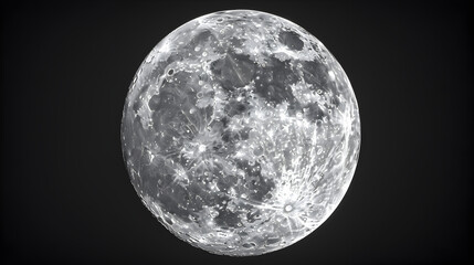 Naklejka premium Luminous full moon casting light on serene night sky for captivating peaceful ambiance in the background