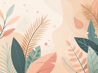 Vintage seamless floral pattern with blooming flowers and leaves, perfect for nature-inspired textile design or wallpaper