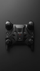 Black Drone Controller on Dark Surface