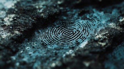 Intricate Fingerprint on Textured Surface