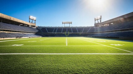 Sunny Day at Football Stadium