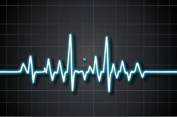 Heartbeat diagram art design