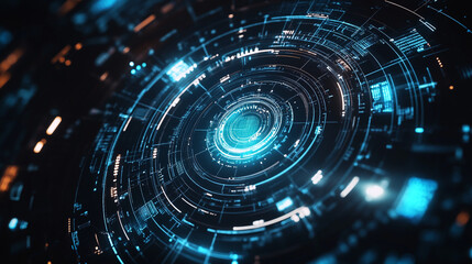 Obraz premium Futuristic and high tech background.