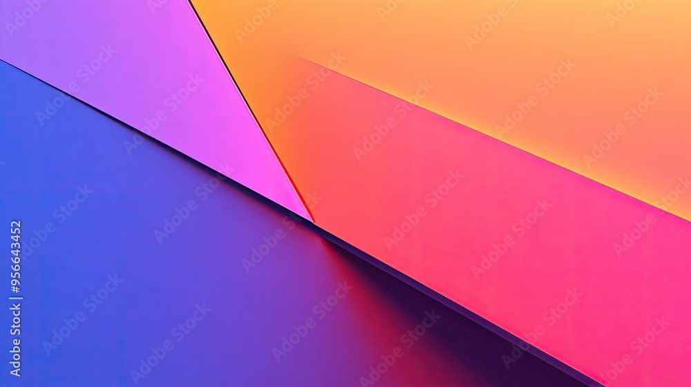 Poster a minimalist abstract background featuring a single bold line cutting through a solid color field.