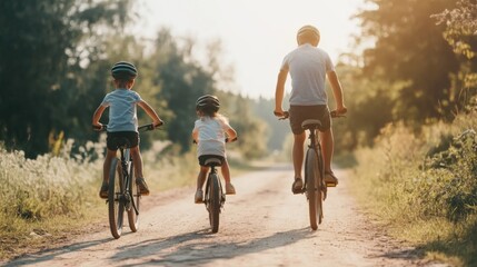 Obraz premium Family Biking Adventure
