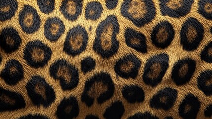Close-up of Leopard Fur with Distinctive Spots