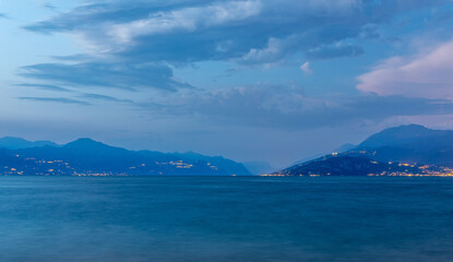 Lake Garda (Lago di Garda), Italy sunset