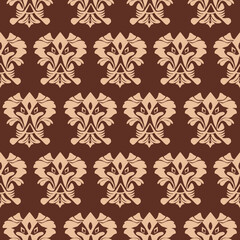 Damask silk fabric victorian Baroque pattern illustration design for wrapping, fabric, silk, scarf Classical luxury royal Vintage, paisley elements ornament victorian seamless texture for wallpapers